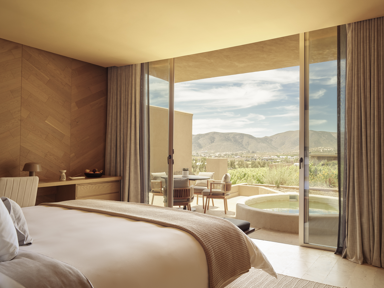 Villa en el Valle de Guadalupe con impresionantes vistas y piscina privada
